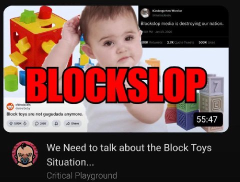 Kindergarten Warrio Blockslop media is destroying our nation OOK 4 els Block we not gugudada anymore. 500к Я Share We Need to talk about the Block Toys Situation... Critical Playground
