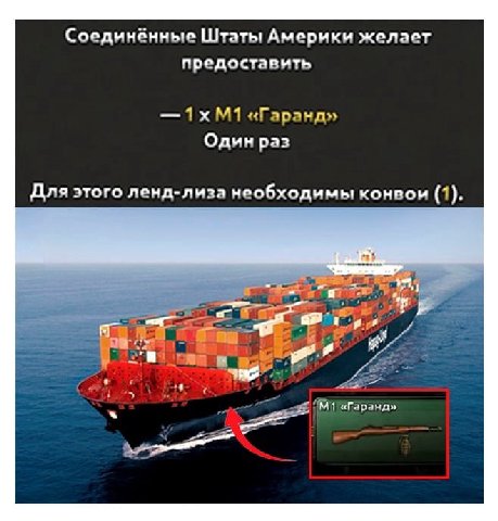 Соединённые Штаты Америки желает предоставить «Гаранд» Один раз Для этого ленд-лиза необходимы конвои (1).