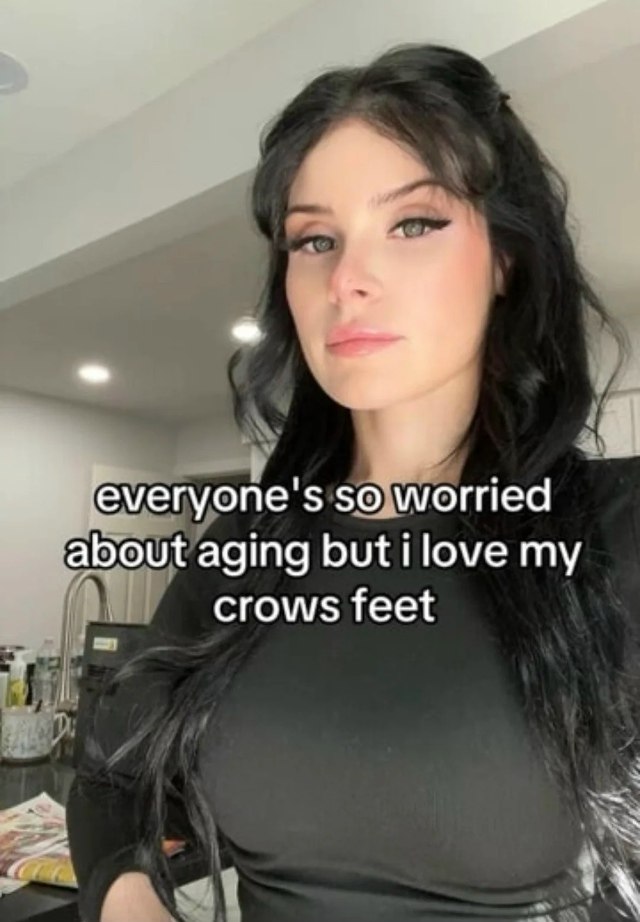 everyone about aging but ilove my crows feet A