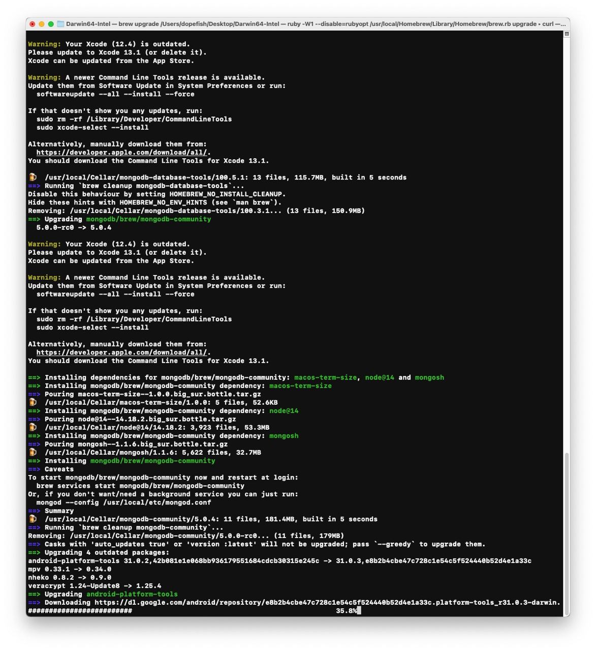 Mac package management is actual cancer.
