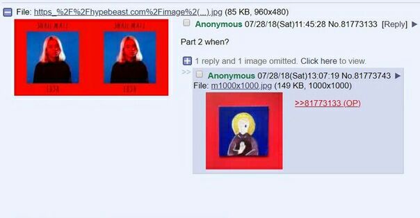 File: https (85 Anonymous 07/28/18(Sat)11:45:28 No.81773133 [Reply] Part 2 when? 1 reply and 1 image omitted. Click here to view Anonymous 07/28/18(Sat)13:07:19 No.81773743 File: jpg (149 2281773133 I