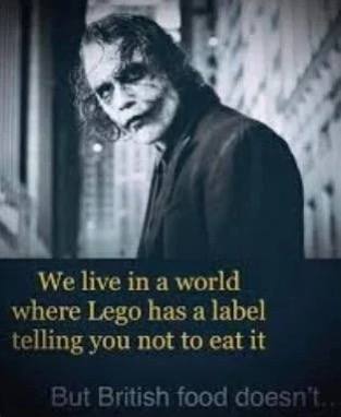We live in a world where Lego has a label telling you not to eat it