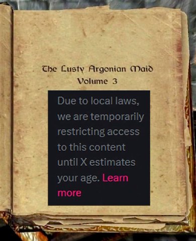 The Custy Argonian Maid Volume 3 Due to local laws, i we are temporarily restricting access to this content until estimates your age. Learn more 18