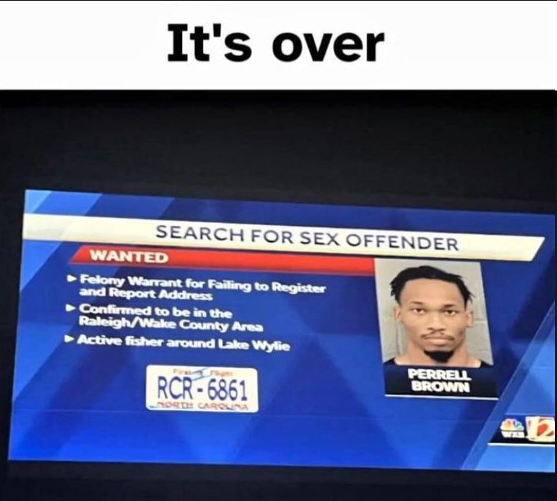 SEARCH FOR SEX OFFENDER WANTED Felony Warrant for Failing to Register and Report Address Confirmed to be in the Area Active fisher around Lake