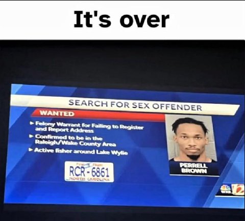 SEARCH FOR SEX OFFENDER WANTED Felony Warrant for Failing to Register and Report Address Confirmed to be in the Area Active fisher around Lake