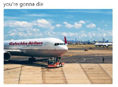 you're gonna die