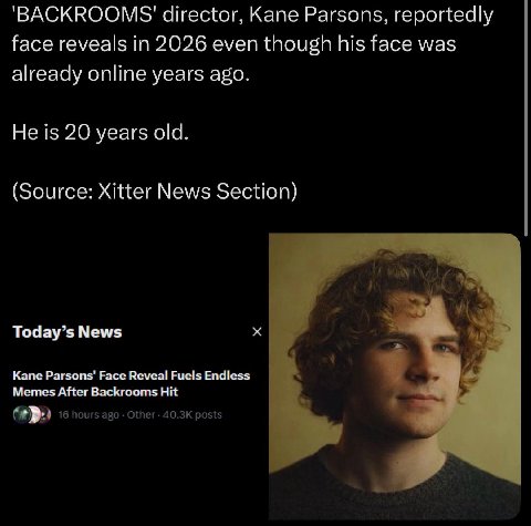 'ВАСККООМ5$' Kane Parsons, reportedly face reveals in 2026 even though his face was already online years ago. He is 20 years old. (Source: Xitter News Section) и Today’s News Kane Parsons’ Face Reveal