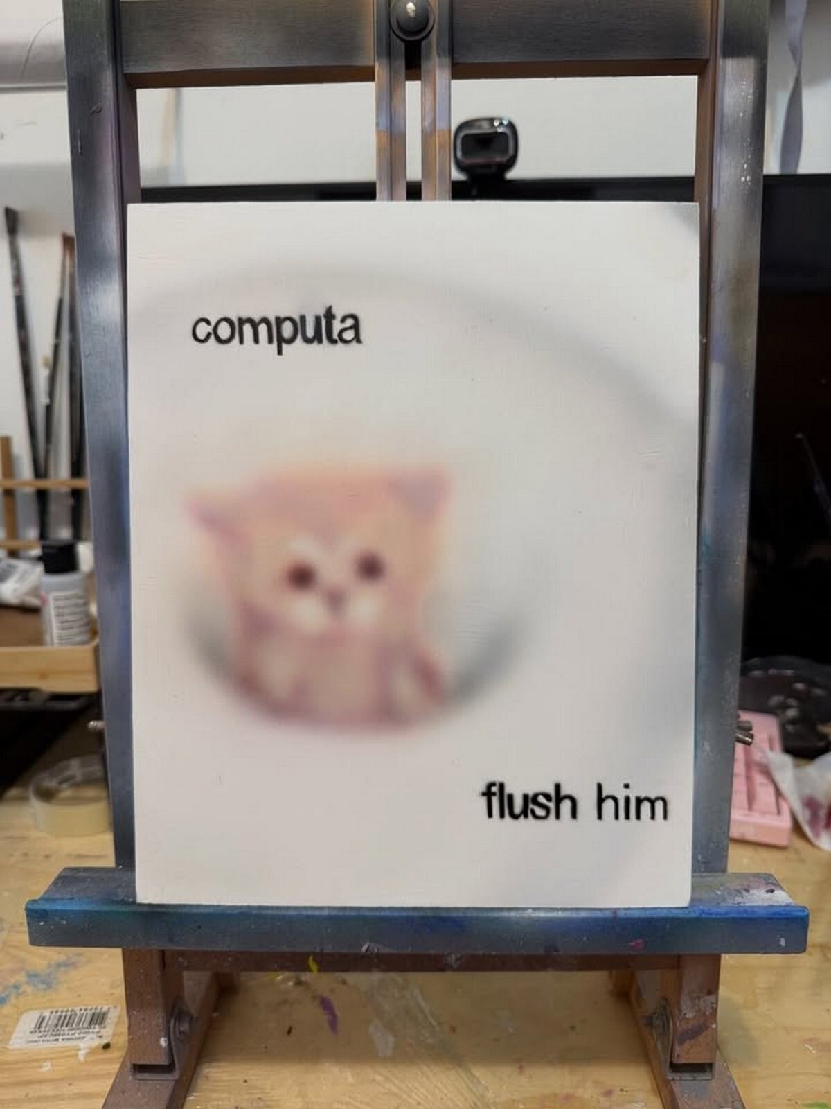 computa flush him