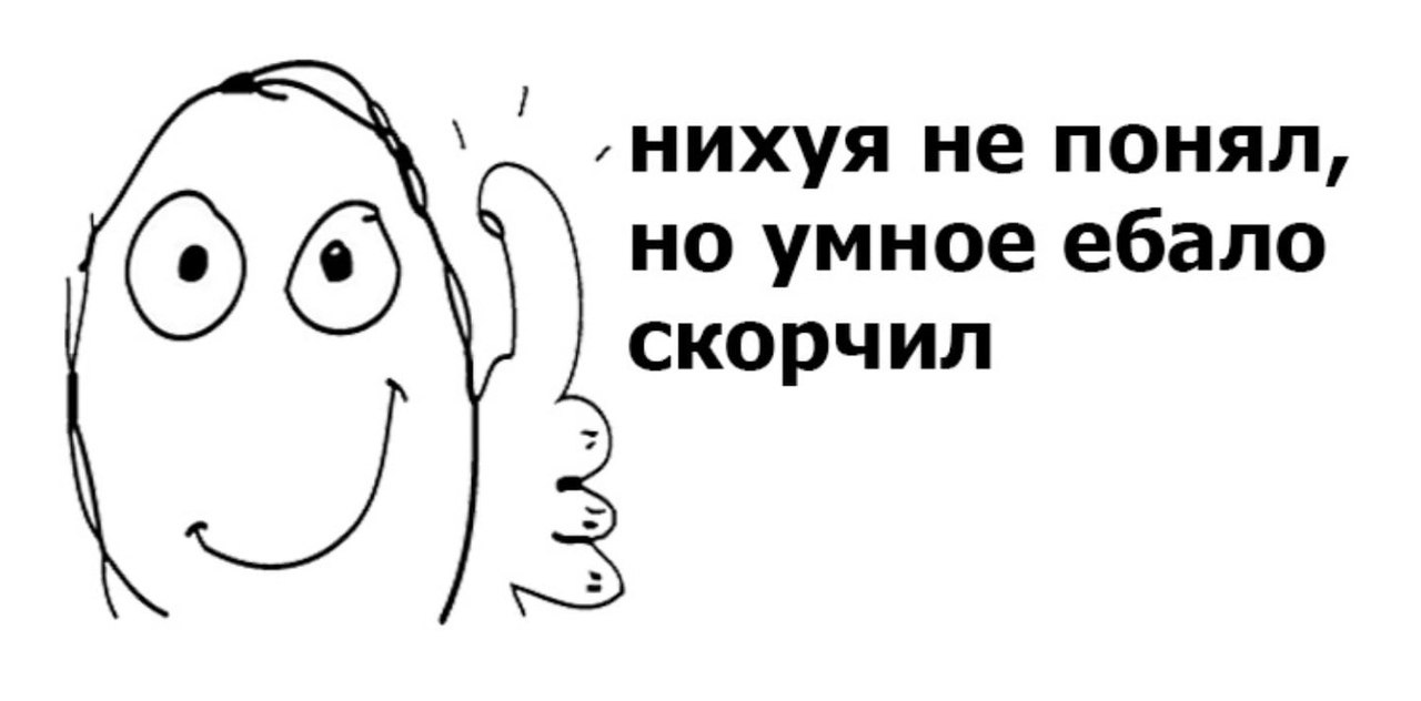 ‚нихуя не понял, но умное ебало скорчил