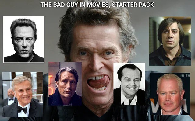 THE BAD GUY IN MOVIES, STARTER PACK