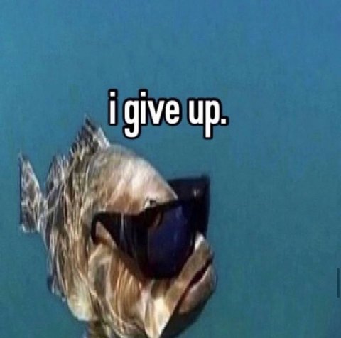give up