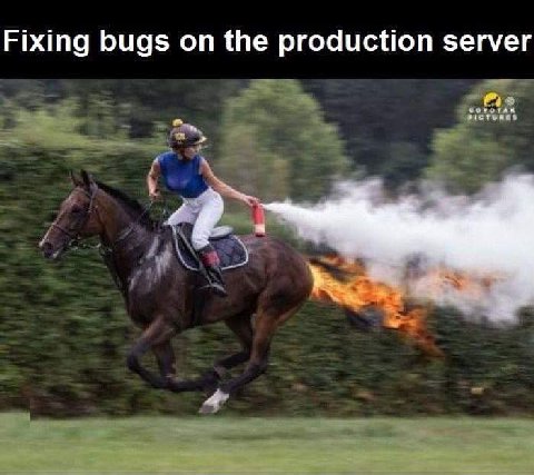 Fixing bugs on the production server
