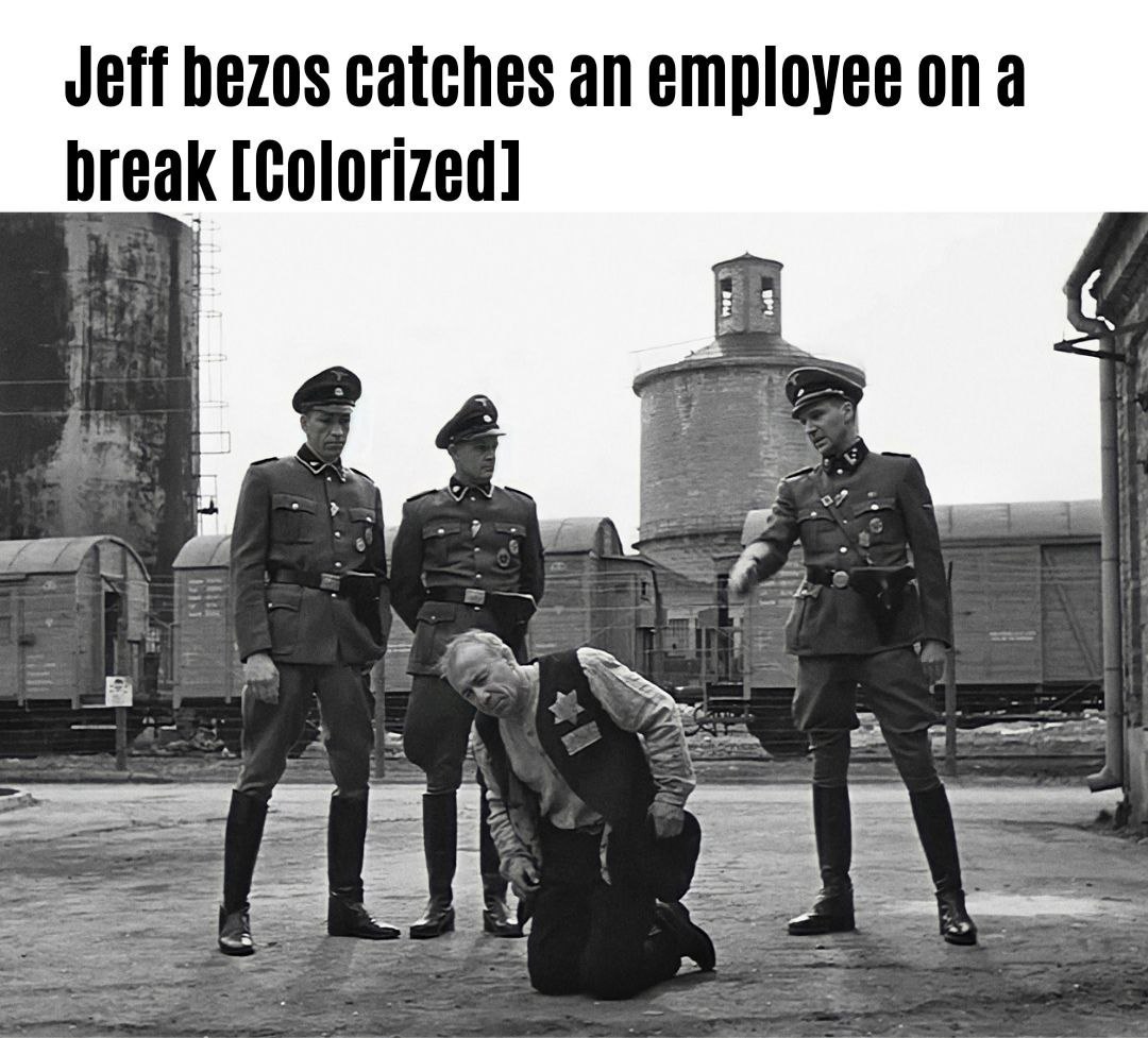 Jeff bezos catches an employee ona break [colorized] 3