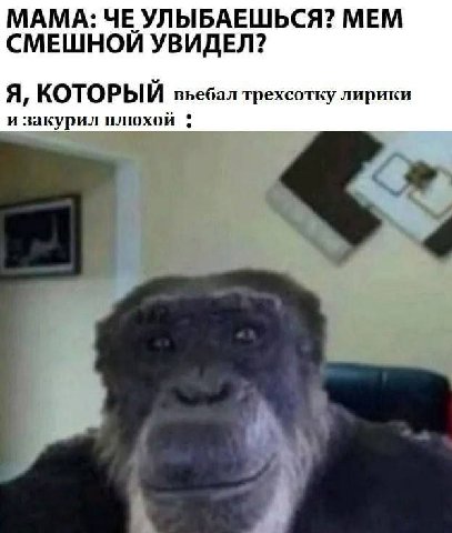 МАМА: ЧЕ УЛЫБАЕШЬСЯ? МЕМ СМЕШНОИ УВИДЕЛ? Я, КОТОРЫЙ вьебал трехсотку лирики и закурил плюхой