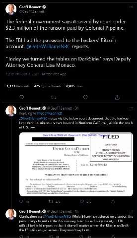 "an FBI official just told reporters that it doesn’t matter where the Bitcoin wallet is—the FBI still can get access. They won’t say how."