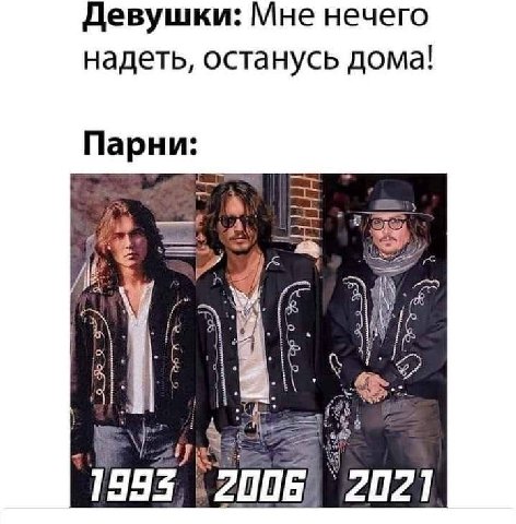 Девушки: Мне нечего надеть, останусь дома! Парни: 4 1993 2021