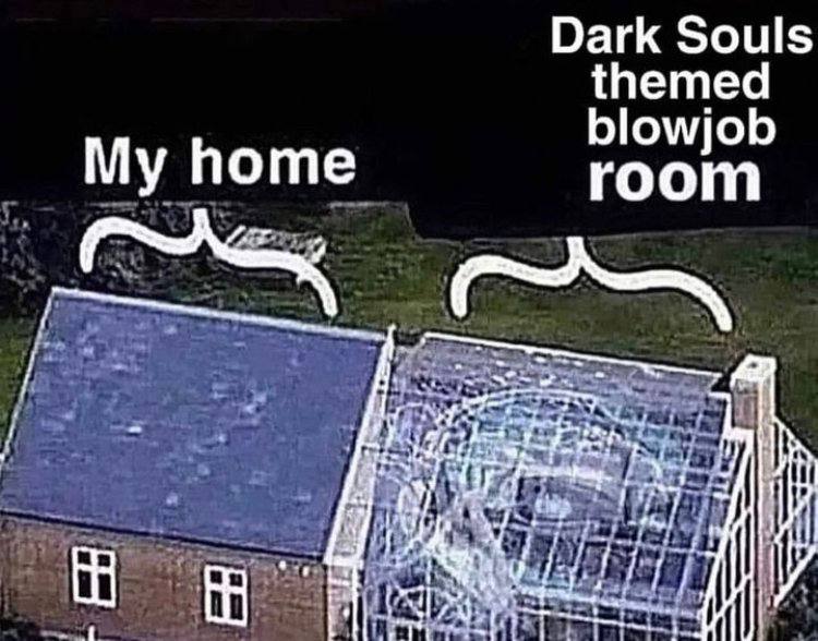Dark Souls themed blowjob My home room aft