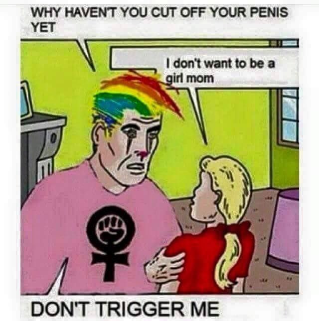 WHY НАУЕМТ YOU CUT OFF YOUR PENIS YET don't want to be a 2 4 ral GER ME