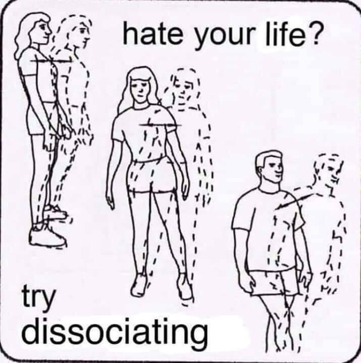 a hate your life? My dissociatin