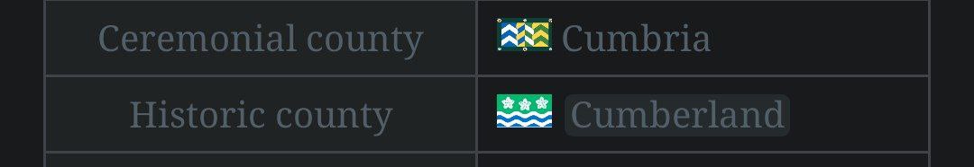 Imagine living in CUMbria and CUMberland