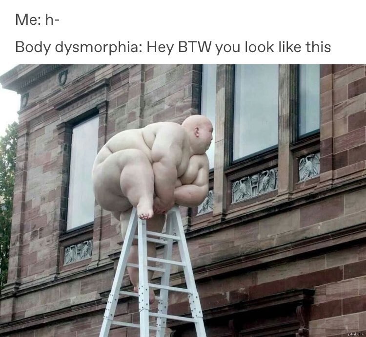 Body dysmorphia: Hey BTW you look like this