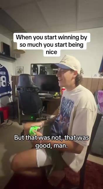 When you start winning Бу . ) so much you start being С youainit gotno chances But thatiwas not, thatiwas) than\you’d think@right? you played great, champ. It