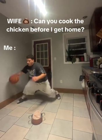 chicken before I get home?