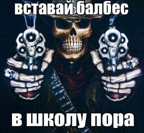 вставай.балбес в школу пора