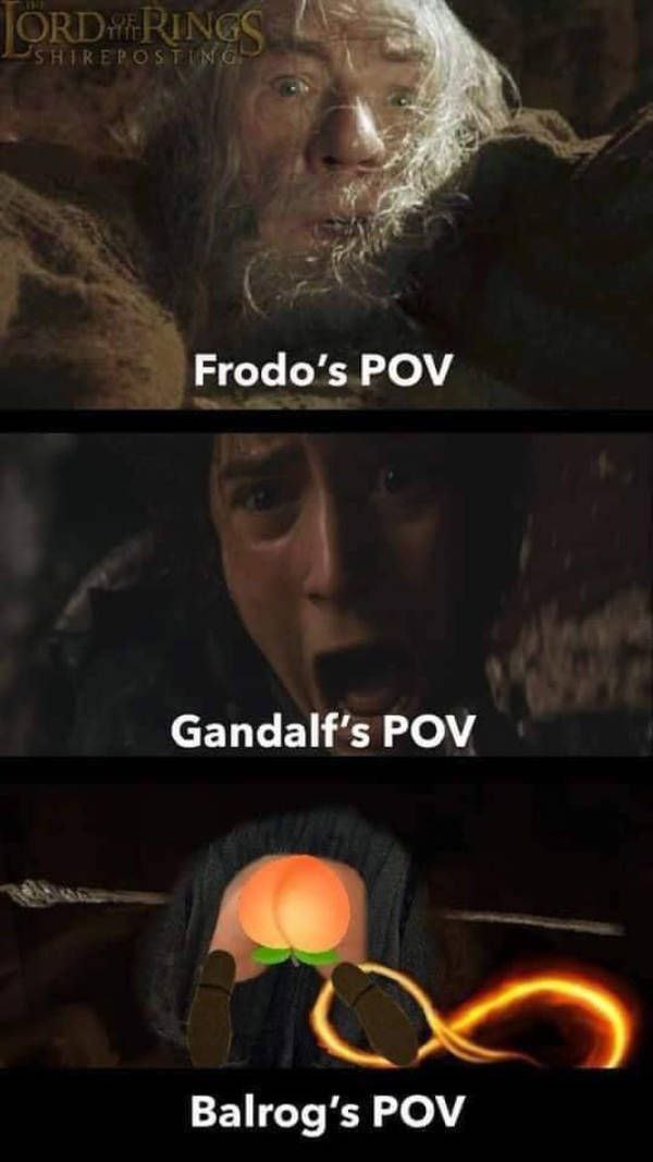 4. Frodo’s РОМ POV Balrog’s POV