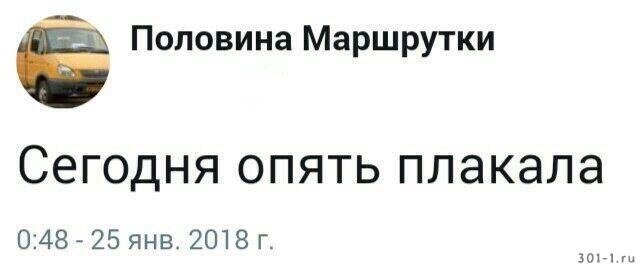 Половина Маршрутки Сегодня опять плакала 0:48 25 янв. 301