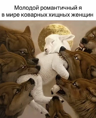 Молодой романтичный я в мире коварных хищных женщин