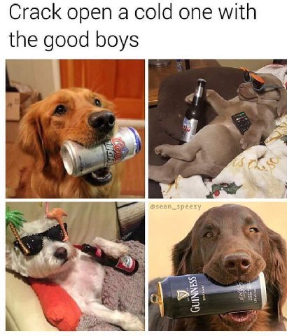 Crack open а cold one with the good boys