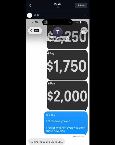 Posts Follow a Рау $2,000 It’s Let me take you out forgot who Kim even was after those new pics Read Kanye those are pictures...