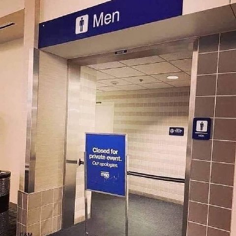 Men Closed for event. Our