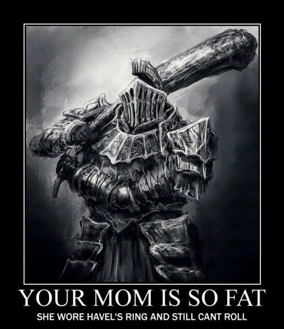 YOUR МОМ IS SO FAT SHE WORE HAVEL'S RING AND STILL CANT ROLL