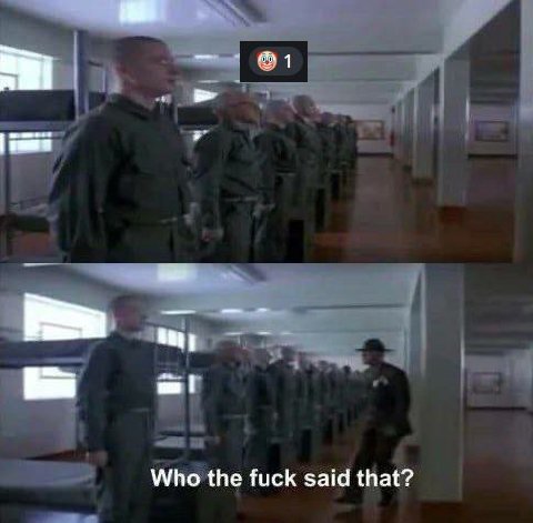 Who the fuck said that?