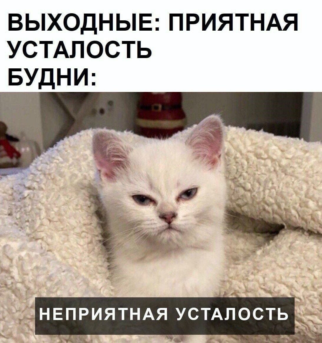 ВЫХОДНЫЕ: ПРИЯТНАЯ УСТАЛОСТЬ БУДНИ: УСТАЛОСТЬ 4