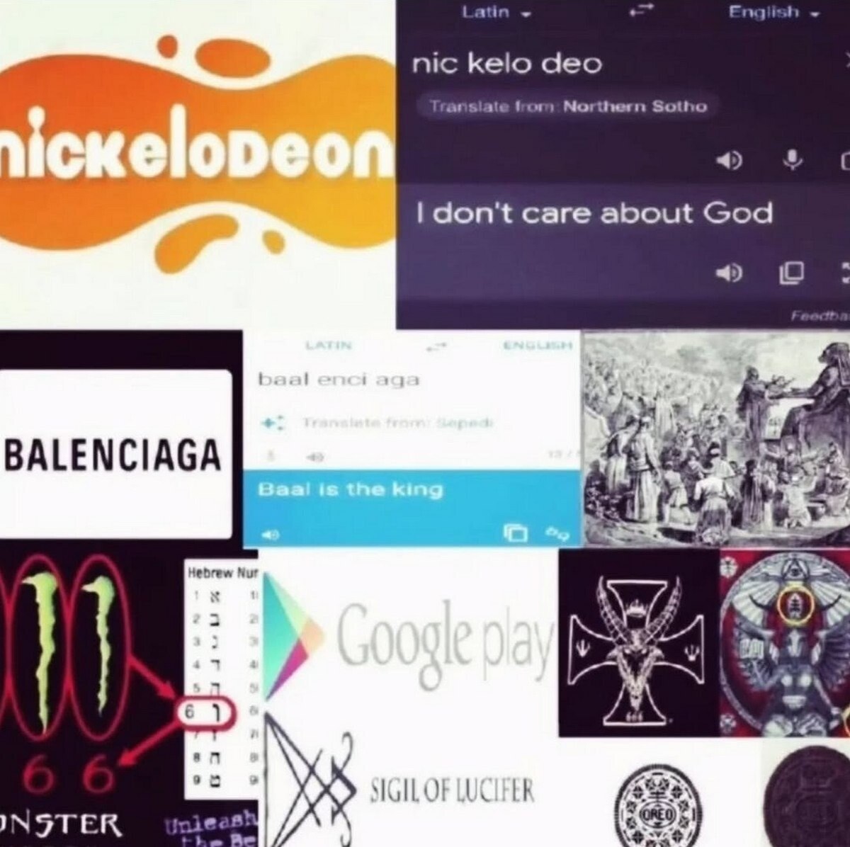 Latin Englist nic kelo deo arsiate from Northern Sotho С don't care about God BALENCIAGA Hebrew Nur OF INSTER off