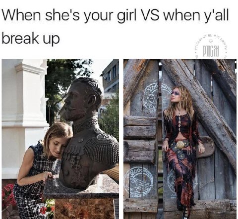 When she's your girl when y'all break up att