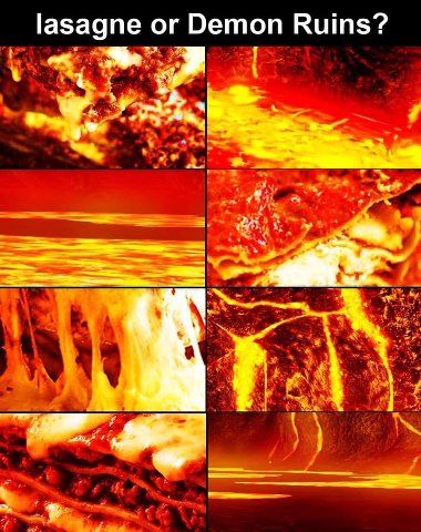 lasagne or Demon Ruins?