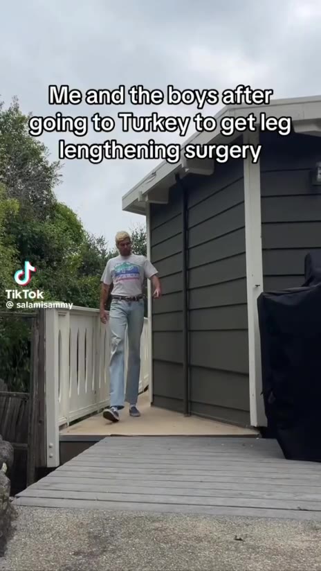 ’ аотомодпигкеудоаеее9 4 ето тети о surgery Meyand thelboysyaiter с Meyanahtheiboys after going tomliurkey to get leg ™ ~lengthening'surgery gang to Tukey to gstleg going to Tuikay to getlag going ito