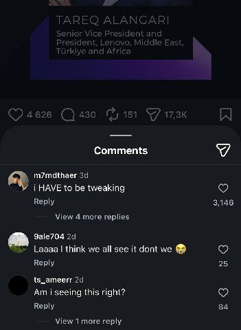 Comments m7mdthaer HAVE to be tweaking Reply 3.146 View 4 more replies Эа!е704 24 Laaaa think we all see it dont we Reply 25 ts_ameerr 2а i seeing this right? Reply 84 View 1 итоге reply
