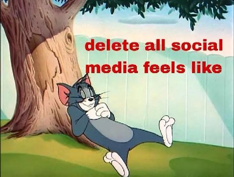 delete all social edia feels like