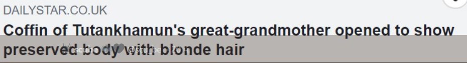 DAILYSTAR.CO.UK Coffin of great-grandmother opened to show preservec hair