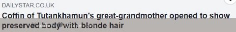 DAILYSTAR.CO.UK Coffin of great-grandmother opened to show preservec hair