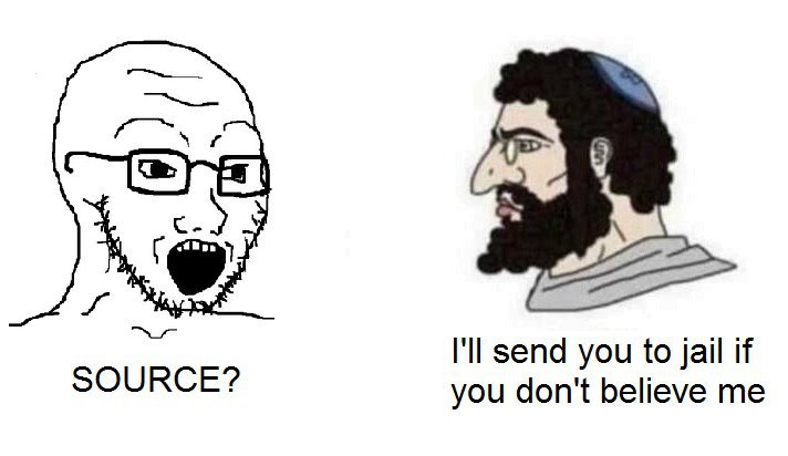 SOURCE? send you to jail if you don't believe me