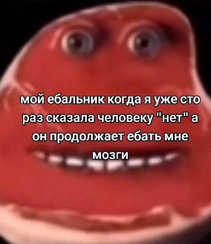 мой ебальник когда я уже сто раз сказала человеку "нет" а он продолжает ебать мне мозги