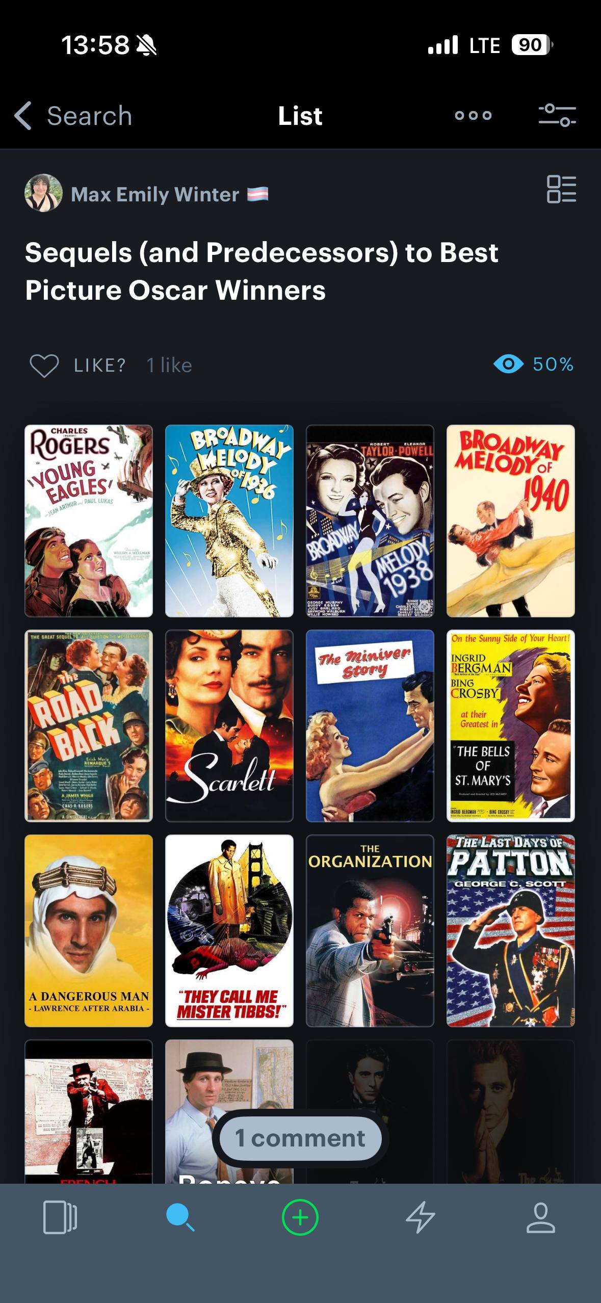 13:58 LTE List Sequels (and Predecessors) to Best Picture Oscar Winners CHARLES ERS BROAD Way OF NO of Your Heart! The Miniver at THE BELLS МАКУ У с, THE LAST DAYS OF ORGANIZATION PATTON GEORGE с. зсо