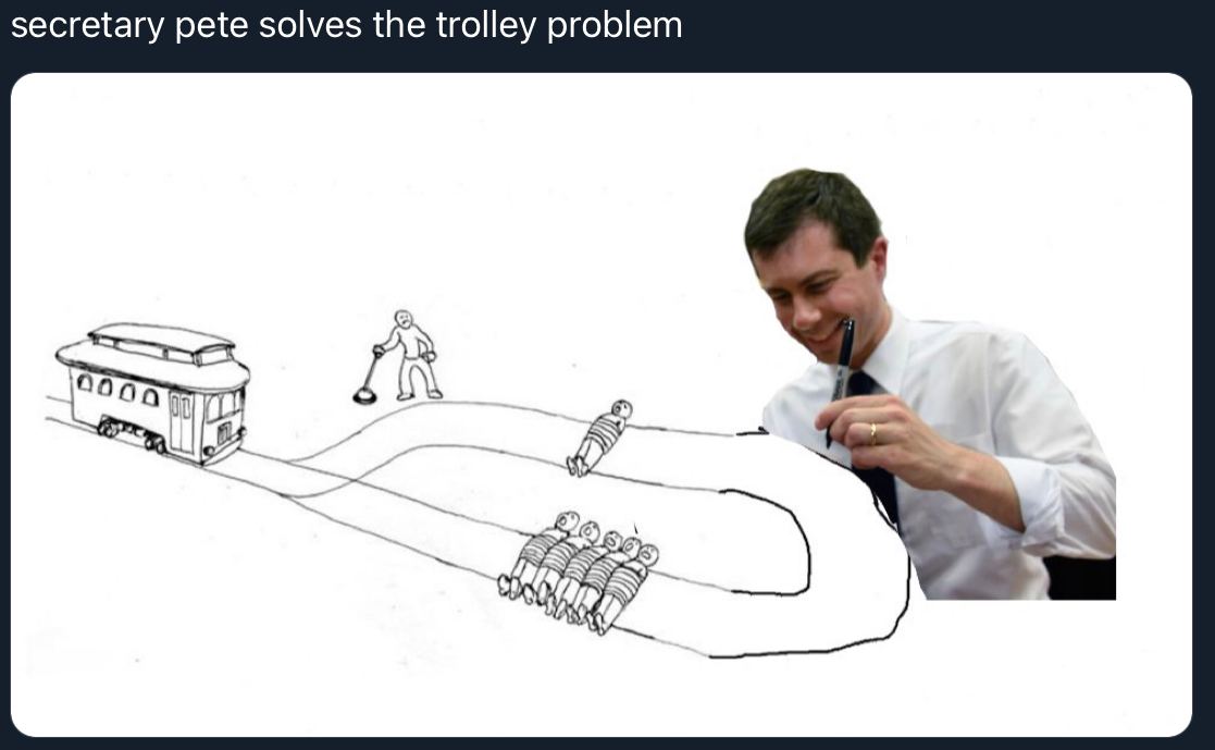 secretary pete solves the trolley problem