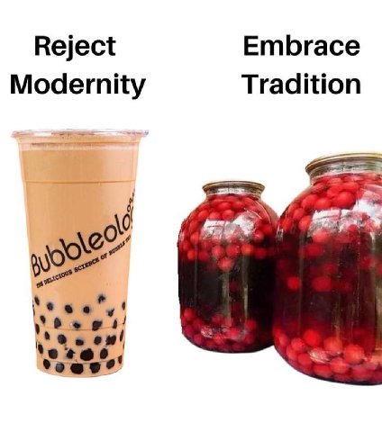 Reject Embrace Modernity Tradition